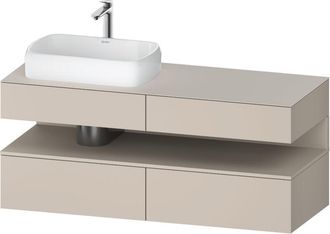 Duravit Duravit Qatego Consola Mueble Bajo Lavabo, 2 Extensiones, 2