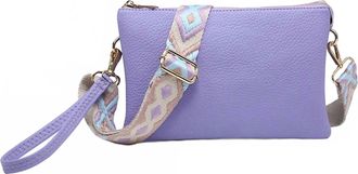 Jen & Co. Womens Izzy Crossbody Bag With Guitar Strap In Petunia