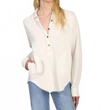 Dylan Heritage Pullover Shirt In Ecru