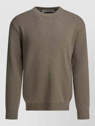 Golden Goose crew neck knitwear embroidered detail ribbed texture