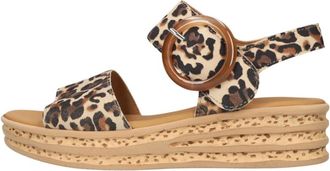 Gabor Schoenen, Dames, Veelkleurig, 38 EU, Linnen, 550 Sandalen