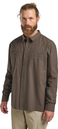 Jack Wolfskin Langarmhemd JACK WOLFSKIN TARANGO LS SHIRT M, Herren, Gr. XL (54/56), Normalgr&ouml;ssen, braun (cold, coffee), Obermaterial: 55% Hanf, 45% Baumwolle, Hemd