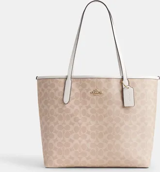 Coach City Tote Bag In Signature Canvas