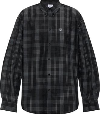 VETEMENTS Checked Shirt - Heren - Casual Overhemden - Zwart - XL - Katoen - Overhemden