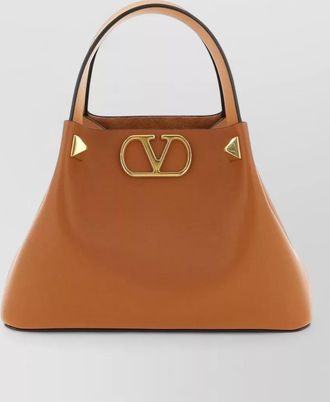 Valentino Garavani vlogo signature small leather tote bag