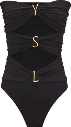 Saint Laurent Dames, Badkleding, Zwart, Maat: S Polyamide