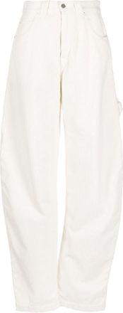 Darkpark straight-leg corduroy trousers - women - Fabric - 34 - White