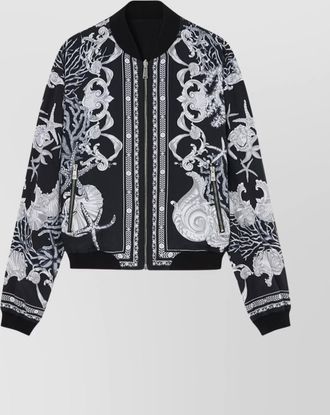 Versace reversible printed bomber jacket
