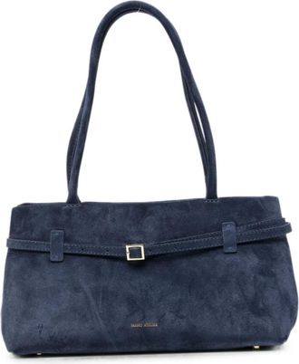 Manu Atelier Tassen, Dames, Blauw, ONE Size, Su&egrave;de, Le Cambon East West