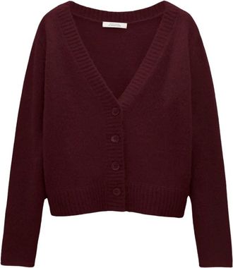 Dorothee Schumacher Luxury Love Cardigan - Dames - Vesten - Rood - L - Kasjmier - Truien & Vesten