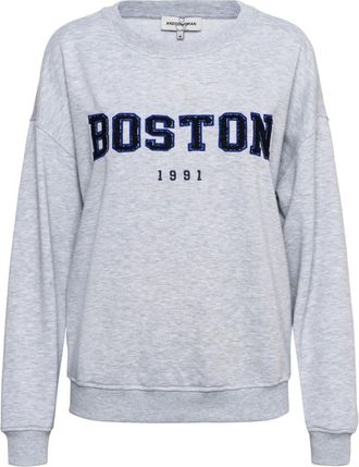 &Co Woman Hoodies & sweatvesten, Dames, Grijs, M, Katoen, Boston C