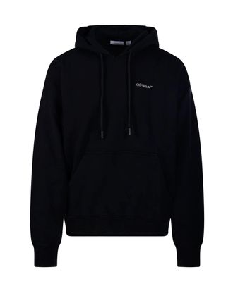 Off-white Half Arrows Graphic Pullover Hoodie with Drawstring Hood