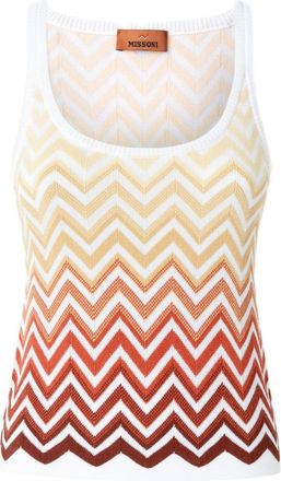 Missoni Gilet con motivo a zigzag - Bianco
