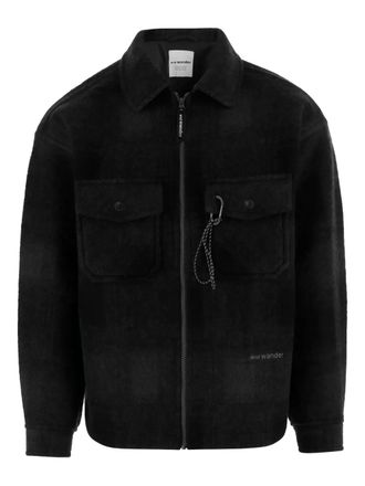 And Wander flap-pocket zip jacket - men - Wool/Modacrylic/Polyester - M - Black
