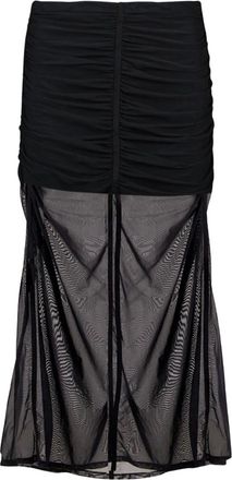 Diesel Maxi Skirts, female, Black, Size: M Layered Black Skirt Spring-Summer 2025