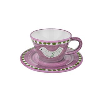 Arcucci pink feather cup cappuccino c/p