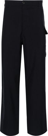 Marni straight-leg wool trousers - men - Virgin Wool/Cotton/Polyamide - 48 - Blue