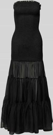 Bardot Bardot Abendkleid mit Smok-Details Modell AZURA in Black, Gr&ouml;&szlig;e 40