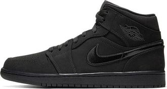 Nike Jordan Air Jordan 1 Mid Triple Black Suede 554724-056