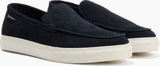 Ben Sherman Mens Ben Sherman Almer Suede Mens Navy Loafers - Blue - Size: 10