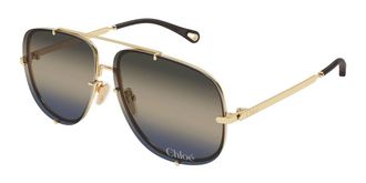 Chlo&eacute; CH0348S 005 Womens Sunglasses Gold Size 62