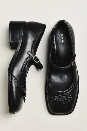 Maeve Bow Mary Jane Brogue Heels