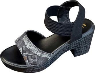 Generic Sandals For Womens Foreign Trade Plus Size Summer New Item Sponge Cake Thick High Heels Thick Sole Solid Color Womens Sandals Size 11 Sandals Women Wi