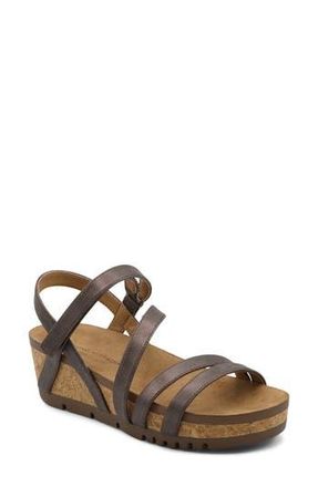Adrienne Vittadini Jingle Platform Wedge Sandal in Brown at Nordstrom Rack, Size 10