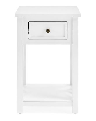 Alaterre Coventry Wood End Table With Drawer And Shelf