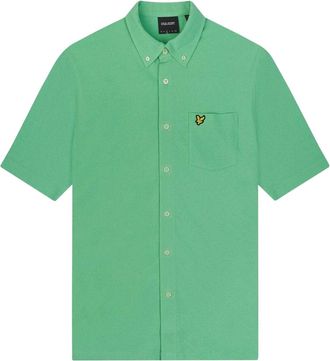 Lyle & Scott Piqu&eacute;-overhemd voor heren (Groen)