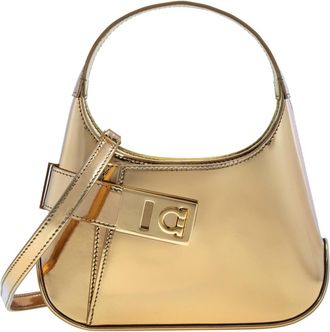 Ferragamo Arch Metallic Hobo Mini Bag