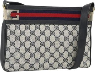 Gucci Pre-owned Cross Body Bags, female, Blue, Size: ONE SIZE Pre-owned Vintage Shoulder Bag