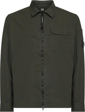 C.P. Company Shirt - Heren - Zomerjassen - Groen - 2XL - Katoen - Jassen