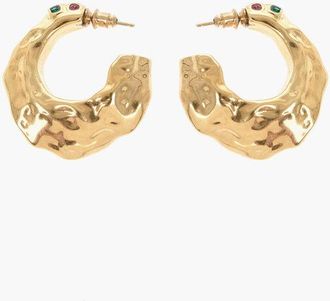 Palm Angels Earrings MELTED STRASS GOLD - MULTICOLOR size Unica