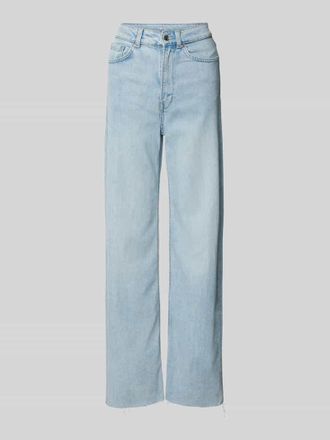 Tom Tailor Denim Wide Leg Jeans mit offenem Beinabschluss in Hellblau, Gr&ouml;&szlig;e XL