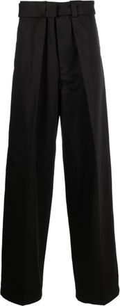 Jil Sander Black Loose Trousers