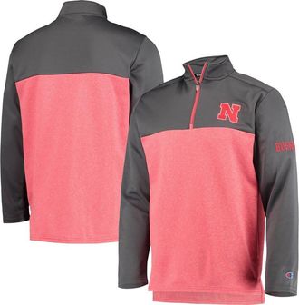 Champion Mens Champion Scarlet Nebraska Huskers Gameday Quarter-Zip Jacket at Nordstrom, Size Small