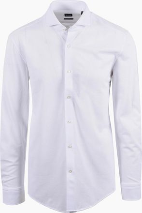 HUGO BOSS Mens Boss Black BOSS P HANK SHIRT WHITE - Size: 46/48