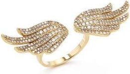 Sheryl Lowe 14K Diamond Angel Wing Ring in Gold at Nordstrom, Size 8
