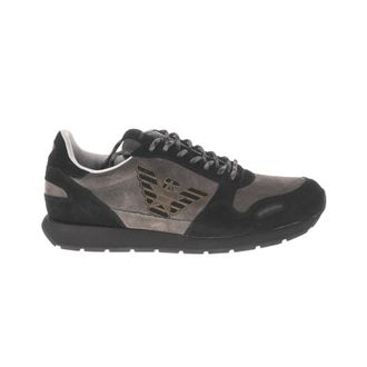 Emporio Armani Heren, Schoenen, Grijs, Maat: 40 EU Leer