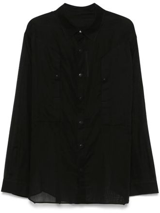 Rick Owens Jumbo Fogpocket shirt - Black