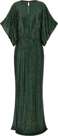 Norma Kamali Reverse Obie Gown - Dames - Avondkleed - Groen - S - Polyester - Kleedjes
