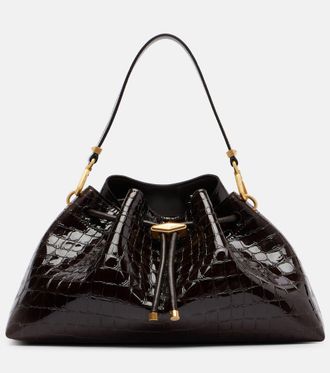 Jimmy Choo London Cinch Medium croc-effect leather tote bag
