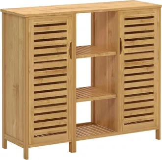 Soges Mueble Independiente De Bamb&uacute;, Sal&oacute;n, Cocina, Hogar, Oficina, Aparador De Bamb&uacute; - Soges