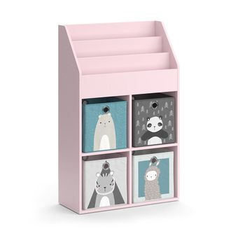 Vicco Estanter&iacute;a Infantil Luigi, Rosa, 72 X 114.2 Cm Con 4 Cajones Plegables