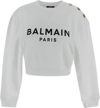 Balmain Mujer, Sudaderas, Blanco, Talla: XS