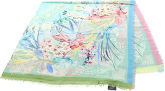 Etro Sciarpa a fiori 2010 - Blu