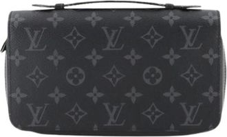 Louis Vuitton Pre-owned Clutches, male, Black, Size: ONE SIZE Pre-owned Canvas Wallet