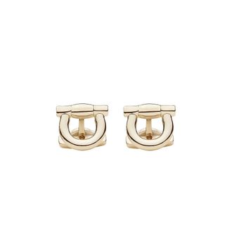 Ferragamo Gancini Cufflinks - male - Ferragamo - Clips Bars - Yellow - ONE SIZE - Accessories