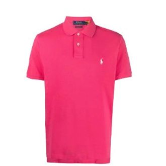 Polo Ralph Lauren Polo Shirts, male, Pink, Size: XL Polo Pony Cotton Polo Shirt